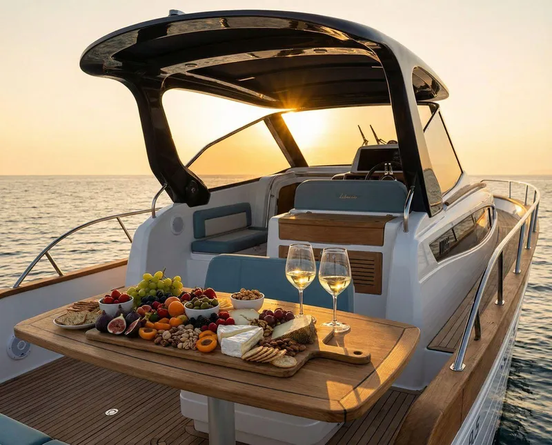 Dining on Yacht