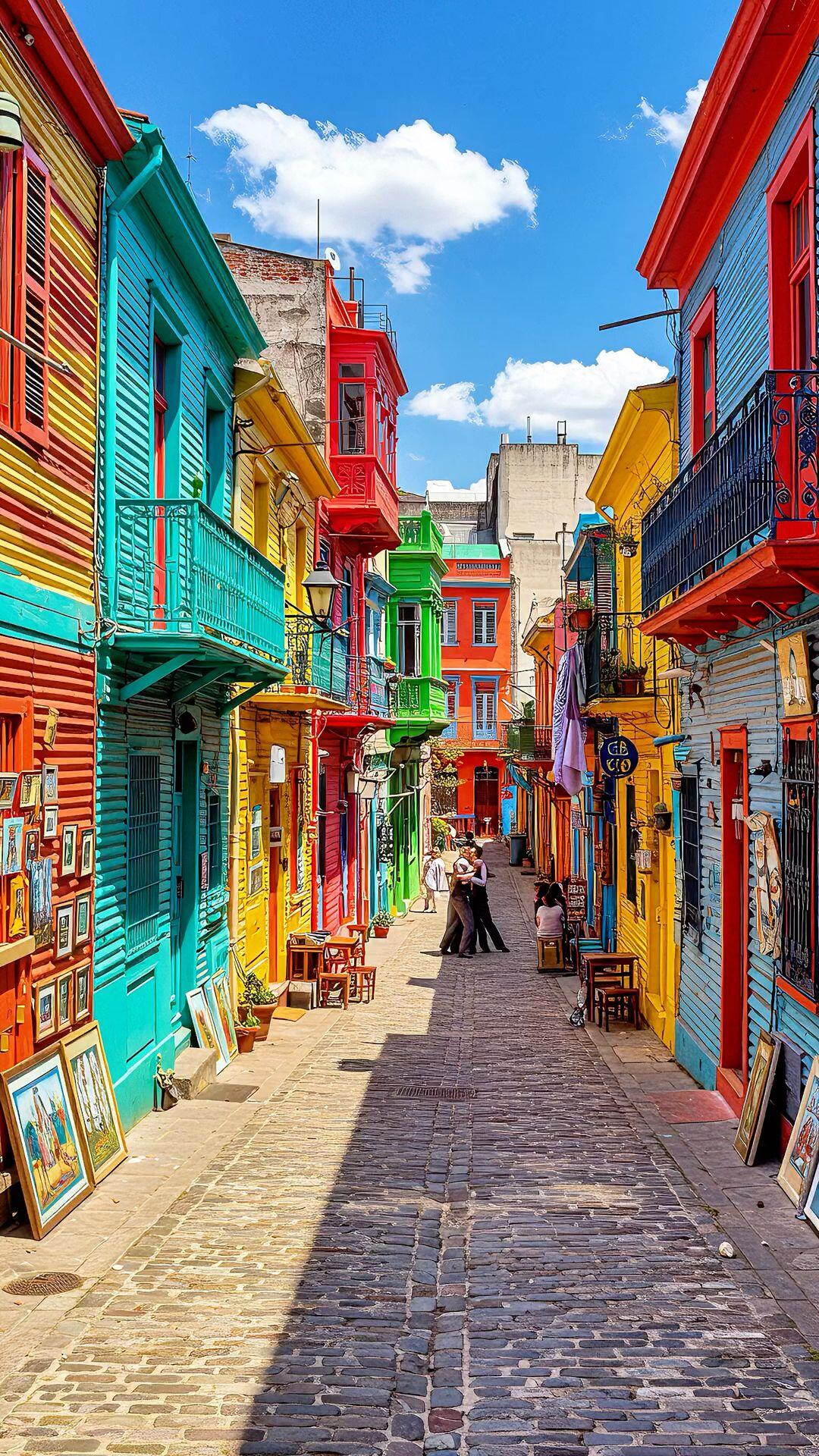 The colourful streets of La Boca in Buenos Aires, Argentina — a southern summer during our winter
