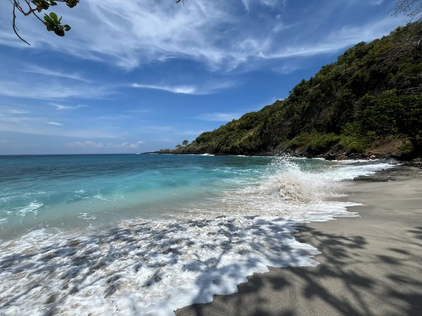 The ocean and beaches of southern Bali at sunset