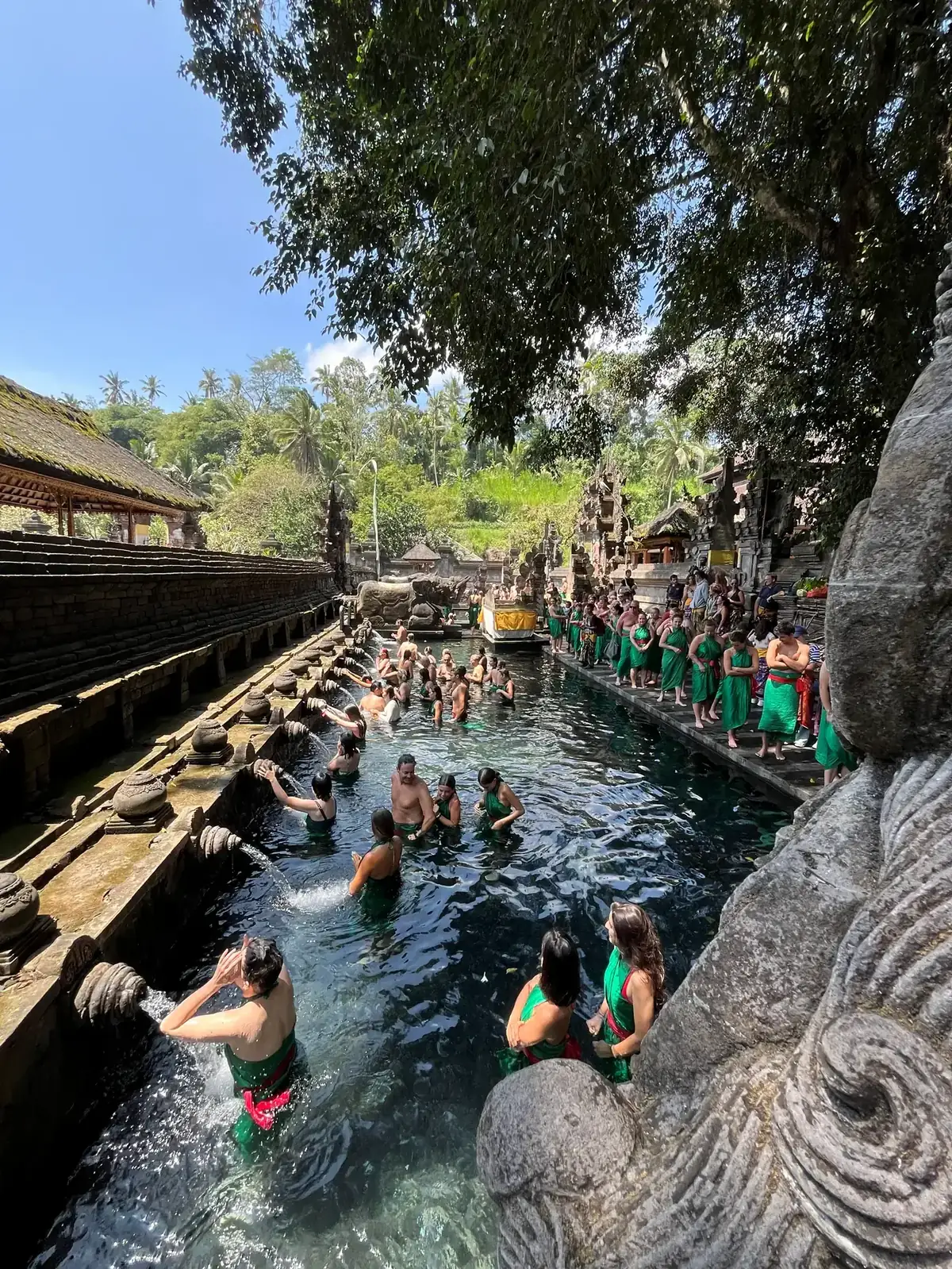 The sacred Tirta Empul temple on Bali — a warm winter destination amid tropical nature