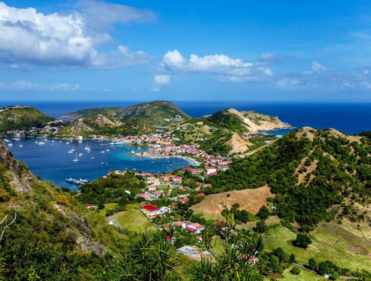Les Saintes — the bay from above